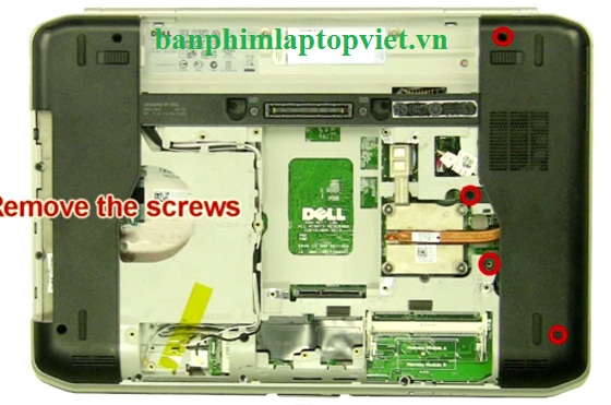 h&igrave;nh ảnh r&atilde;nh lắp pin laptop dell latitude E5420